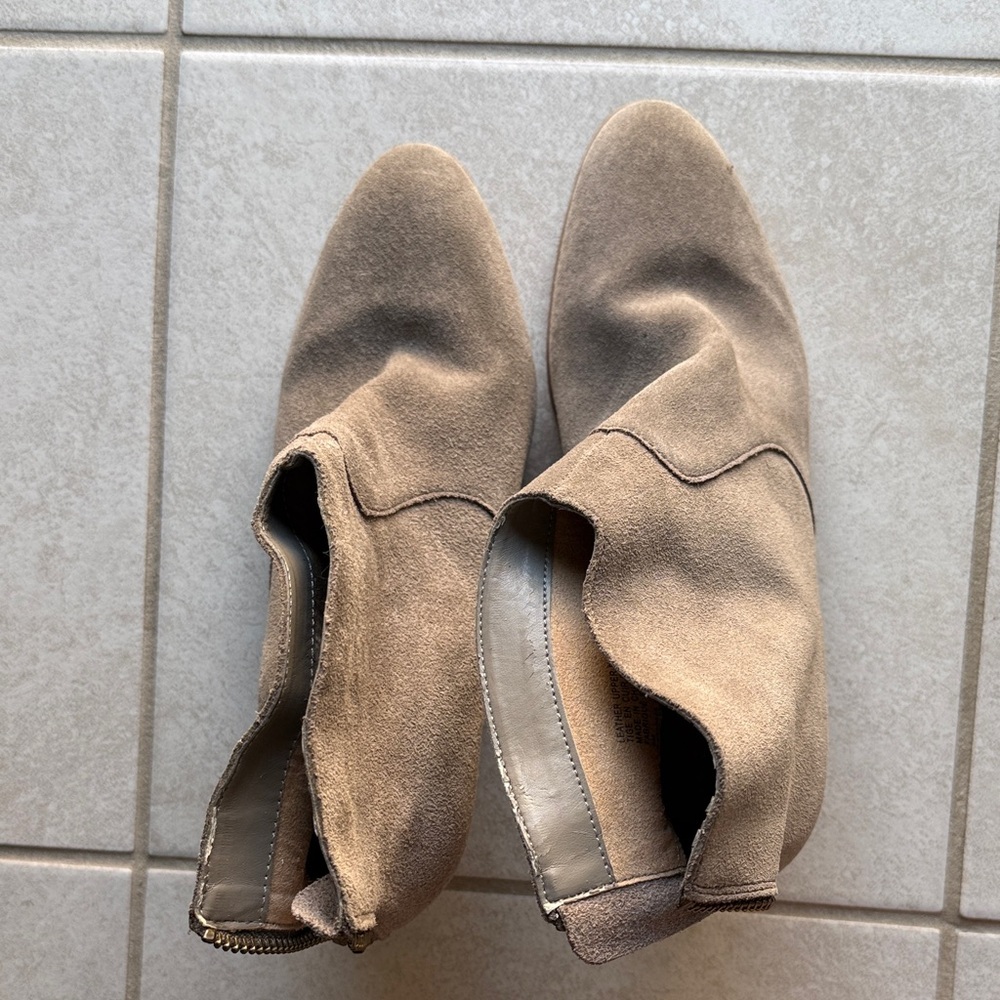 Women's Tan Suede Ankle Boots
